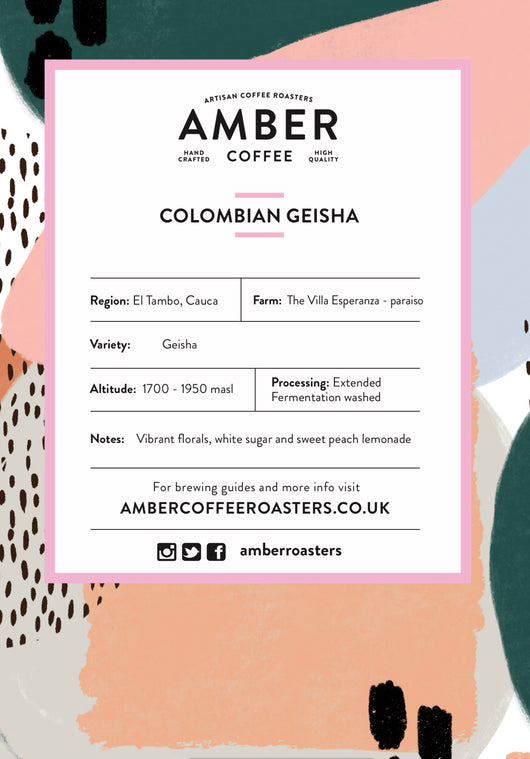 COLOMBIAN DIEGO SAMUEL BERMUDEZ GEISHA COFFEE (FREE DELIVERY)